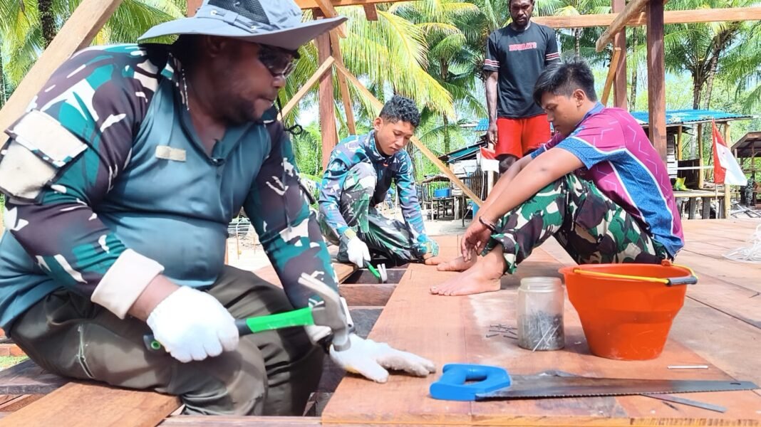 TMMD Ke-128 di Kampung Keakwa: Sinergitas TNI, Polri, dan Pemda dalam Pembangunan