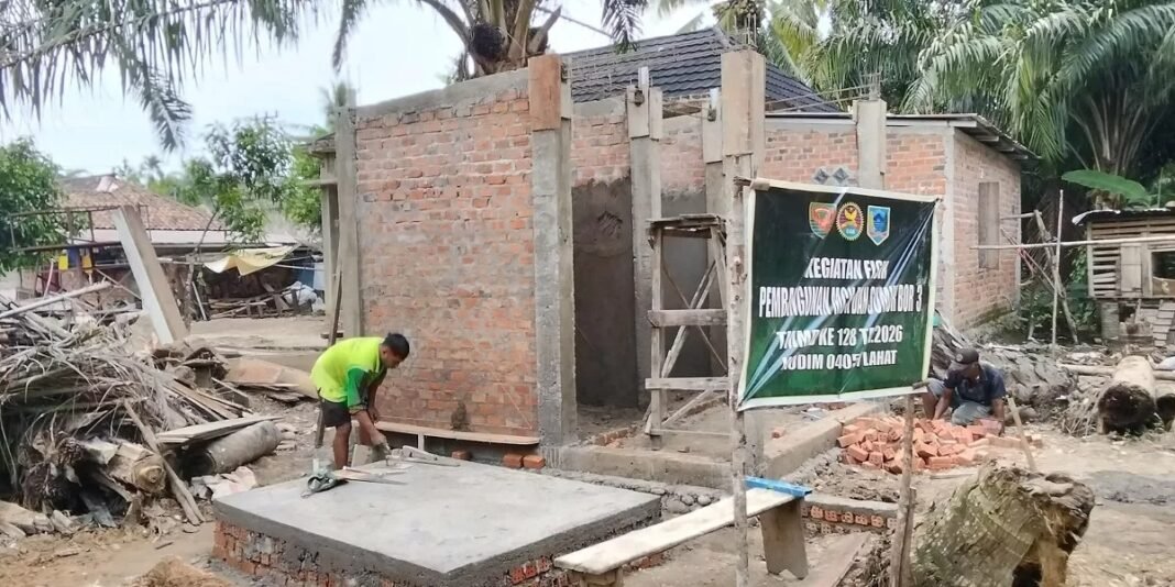 Progress Pembangunan MCK dan Sumur Bor TMMD 128