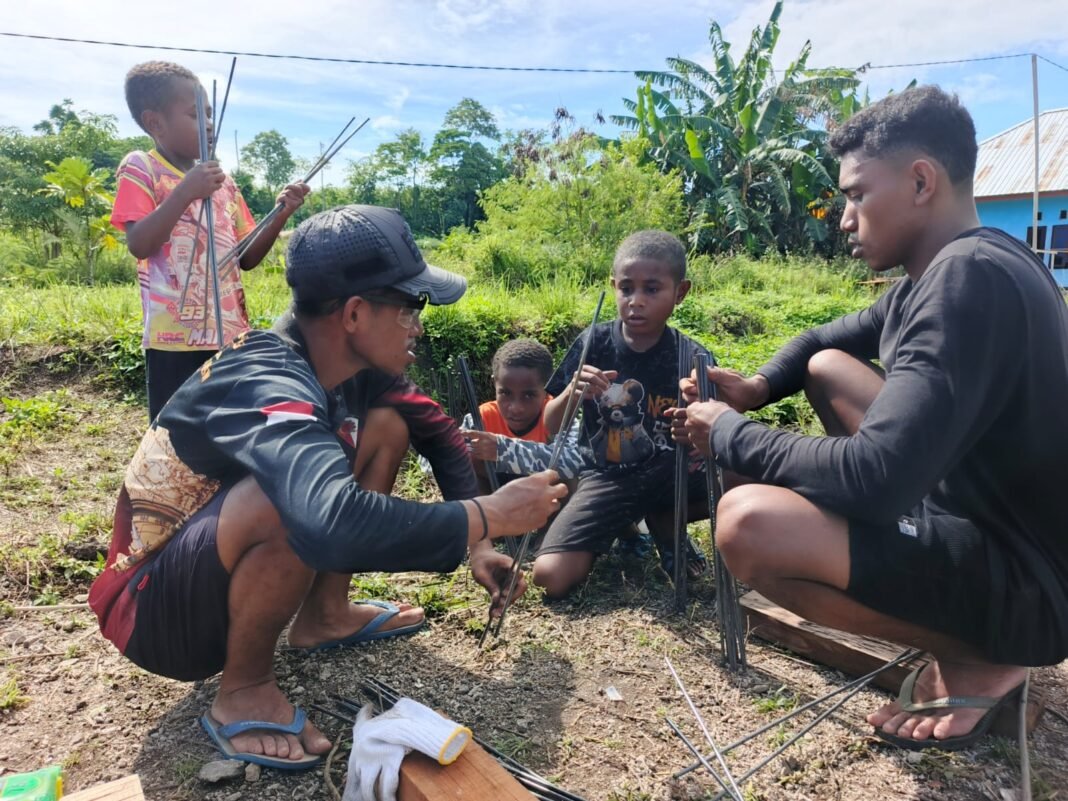 Canda Anak Kampung Menghias TMMD Ke-128