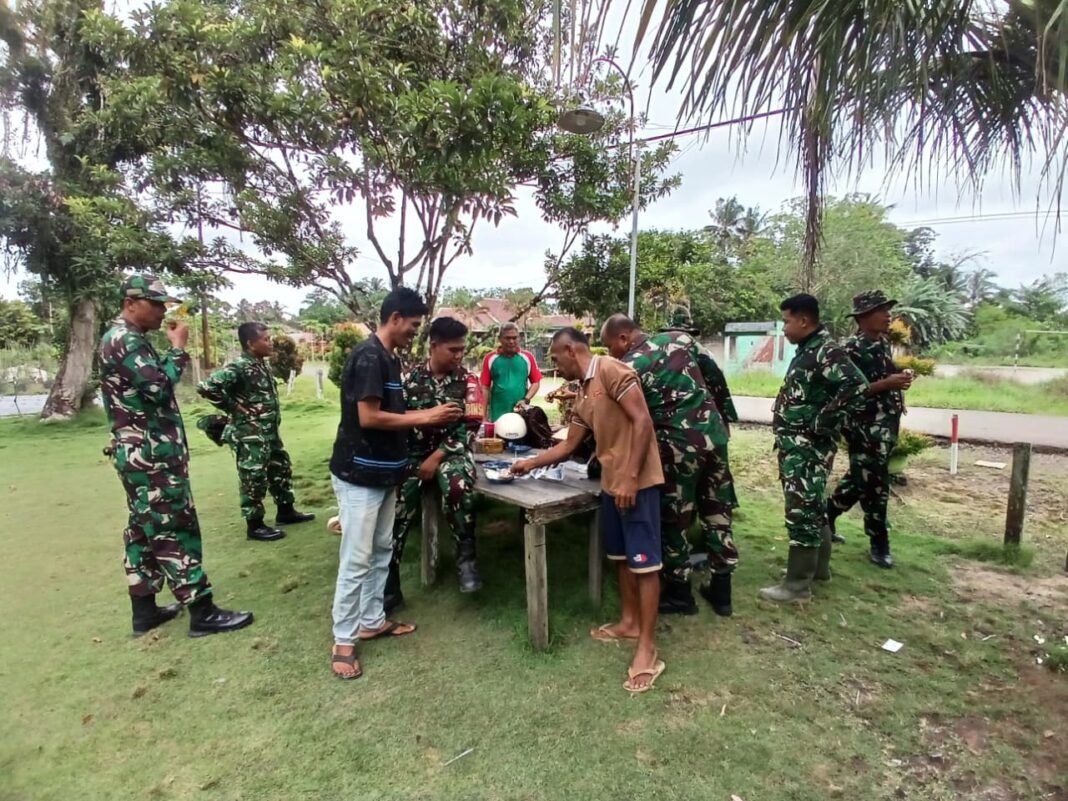 Pelaksanaan TMMD Ke-128 di Desa Sungai Hijau