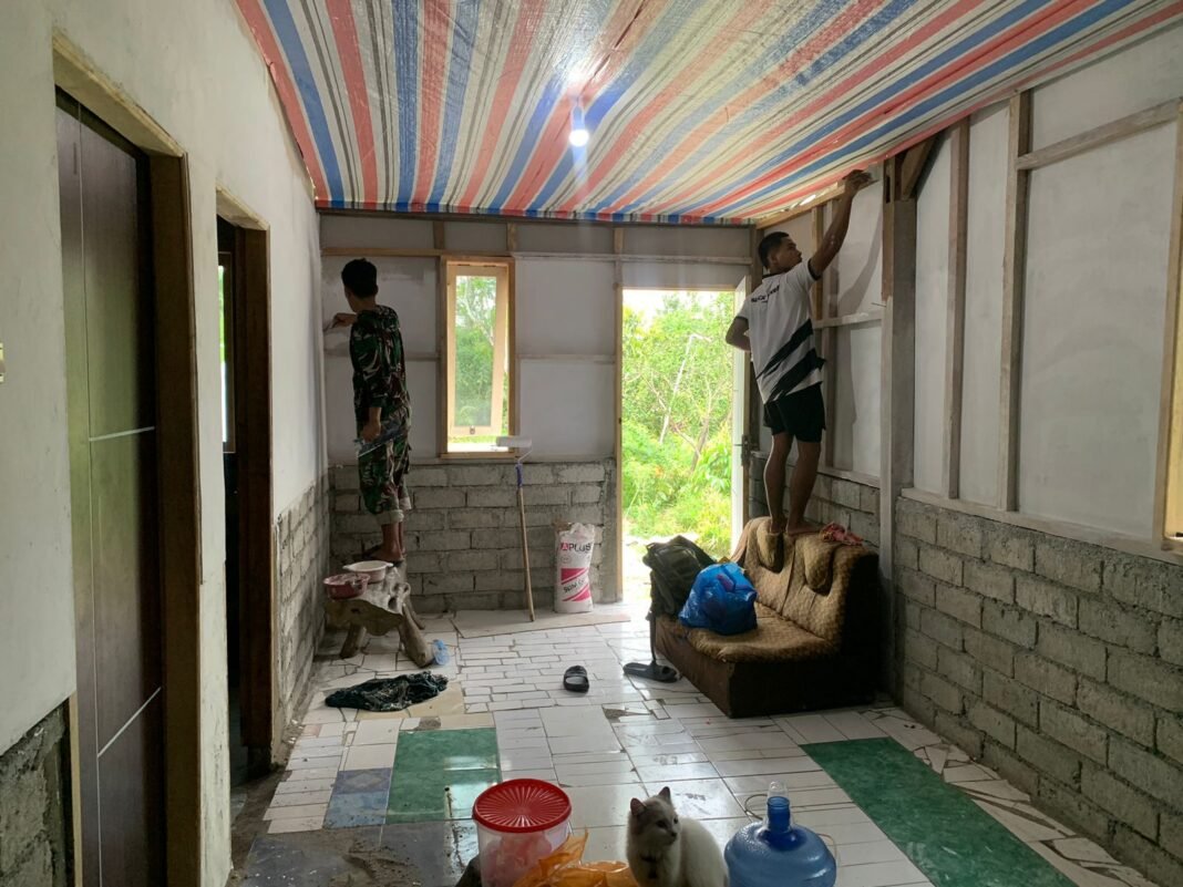 Keberhasilan Program TMMD Melalui Pengecatan RTLH