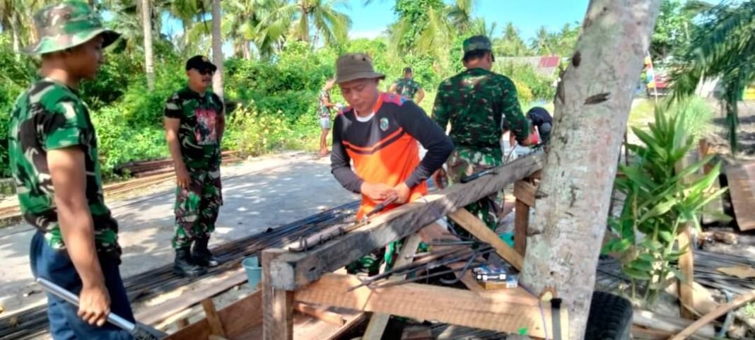Pembangunan RTLH: Peluang Asah Keterampilan Satgas TMMD