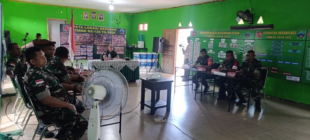 Danrem 151/Binaya Tindaki Progres TMMD di Desa Moain