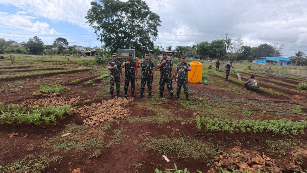 Danrem 151/Binaya Soroti Pembangunan Tambahan TMMD Ke-128 di Desa Moain