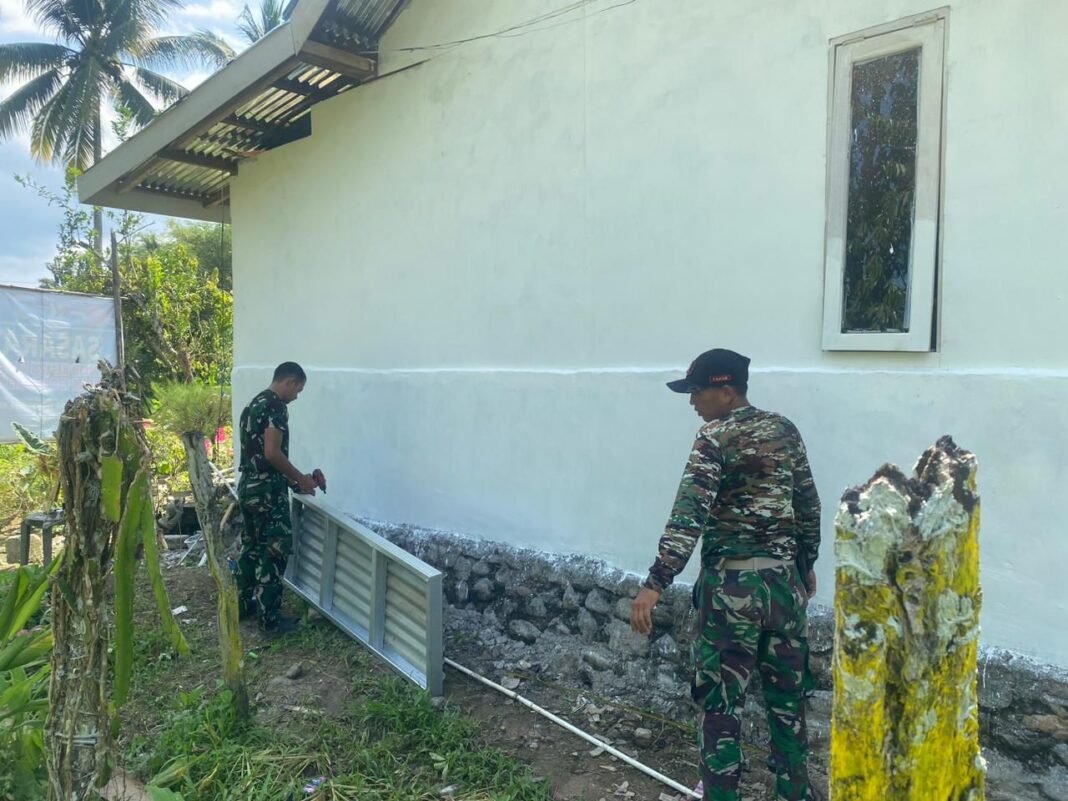 TMMD ke-128: Mendesain Hunian Berkualitas dengan Pintu Baja Ringan