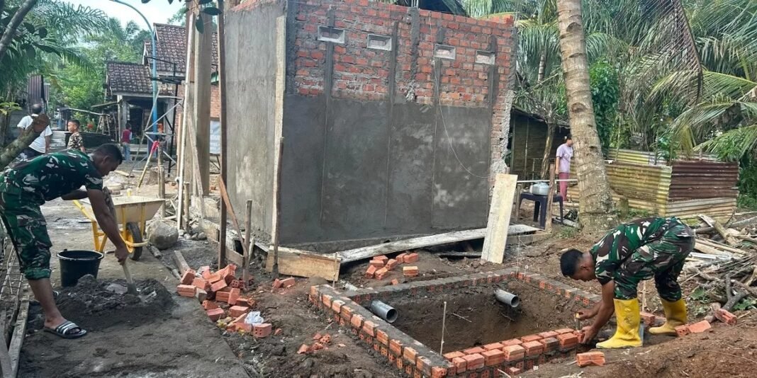 Pembangunan Septictank MCK 4 TMMD 128 Sedang Berlangsung