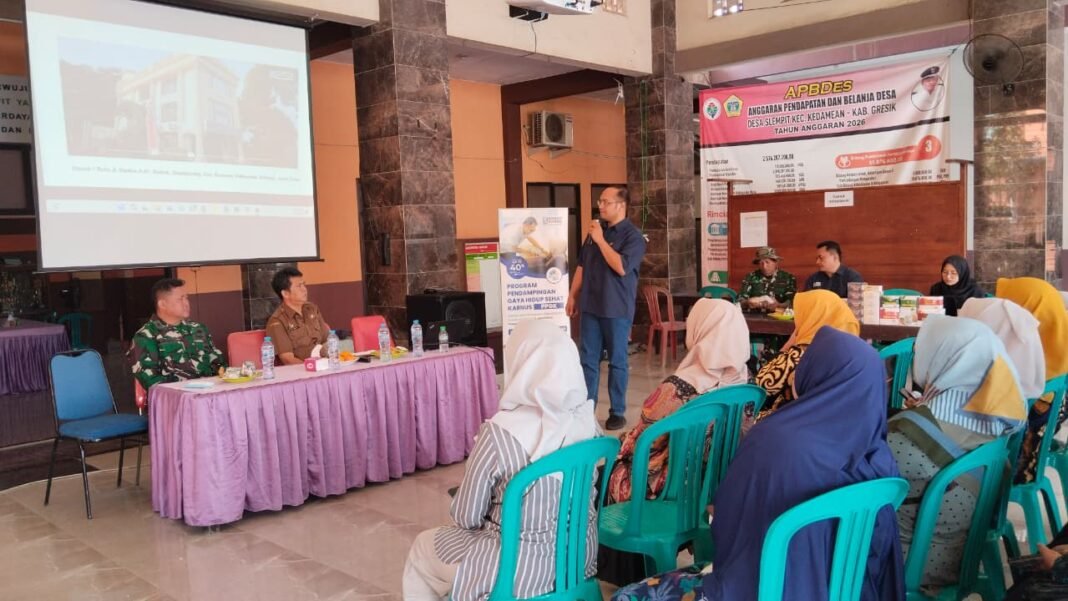 Kegiatan Edukasi Gizi di TMMD 128 Kodim 0817/Gresik