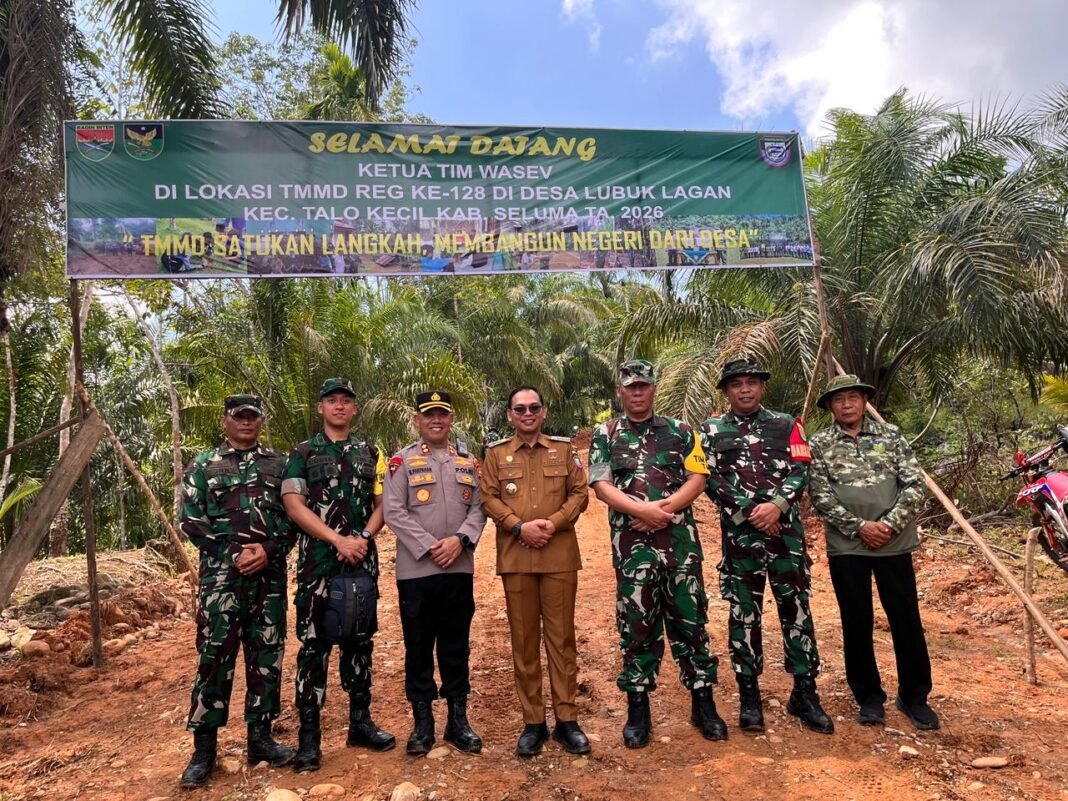 Kolonel Inf Gunung Bintoro Tinjau Program TMMD Ke-128 di Seluma