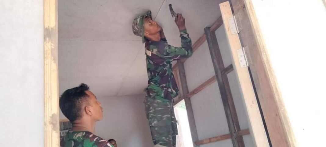 Pembangunan RTLH: Kebersamaan Satgas dan Masyarakat