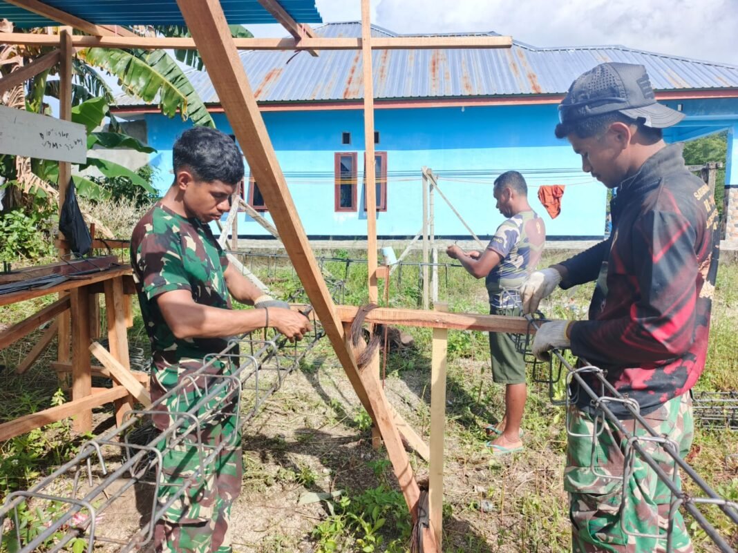 Sinergi TNI dan Masyarakat dalam Pembangunan Gereja di Manokwari Utara