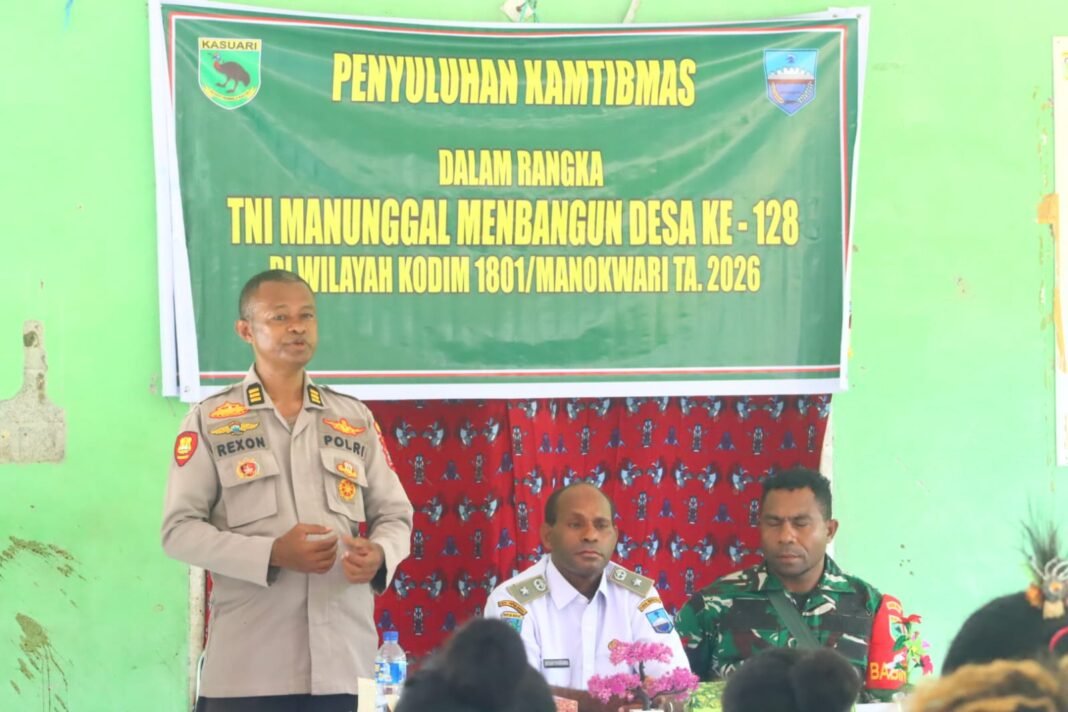 Penyuluhan Kamtibmas oleh TNI dan Polri di Manokwari