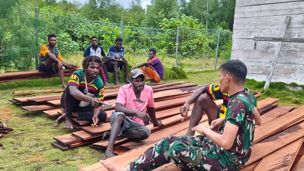 Kegiatan Komsos Satgas TMMD untuk Mempererat Hubungan dengan Komunitas