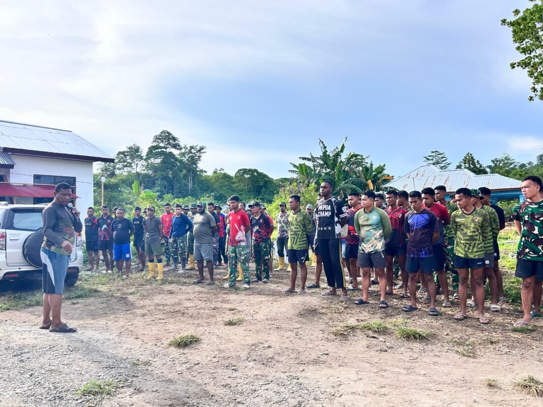 Pentingnya Disiplin Kerja dalam Apel Pagi SSK TMMD Ke-128 Kodim 1801/Manokwari