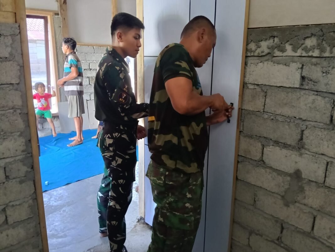 TMMD ke-128, Kegiatan Pemasangan Pintu untuk Hunian Layak