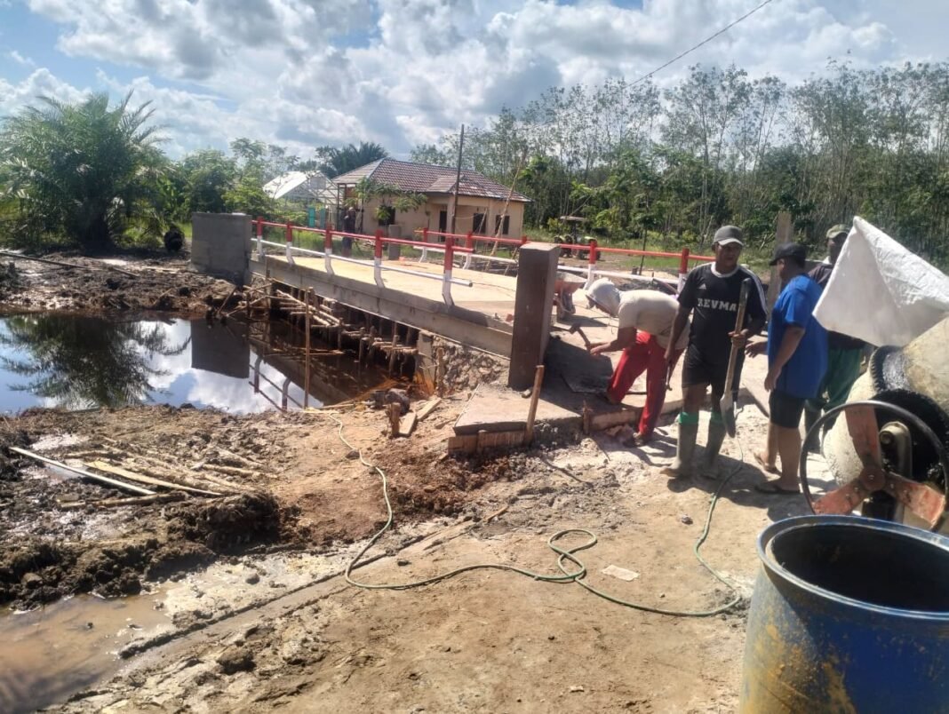 Jembatan Garuda Kodim di Desa Naning Selesai 100 Persen