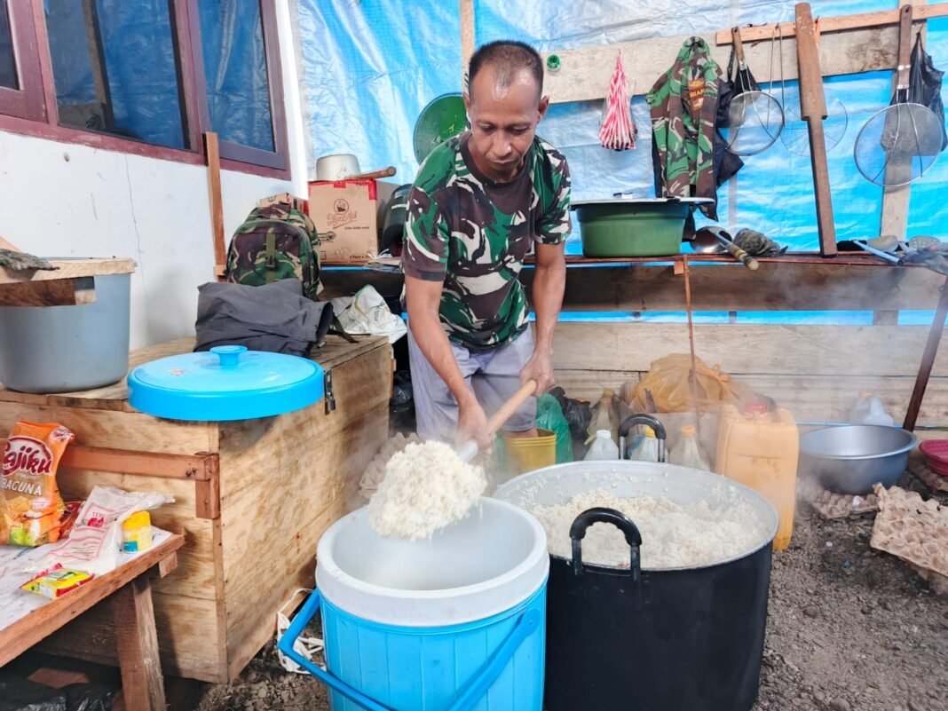 Dapur Umum TNI, Kunci Kesuksesan TMMD ke-128 di Manokwari