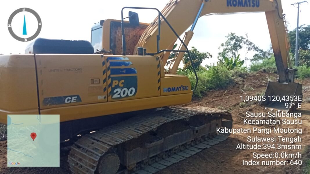 Kemajuan Proyek Jalan di Sausu dalam TMMD ke-128