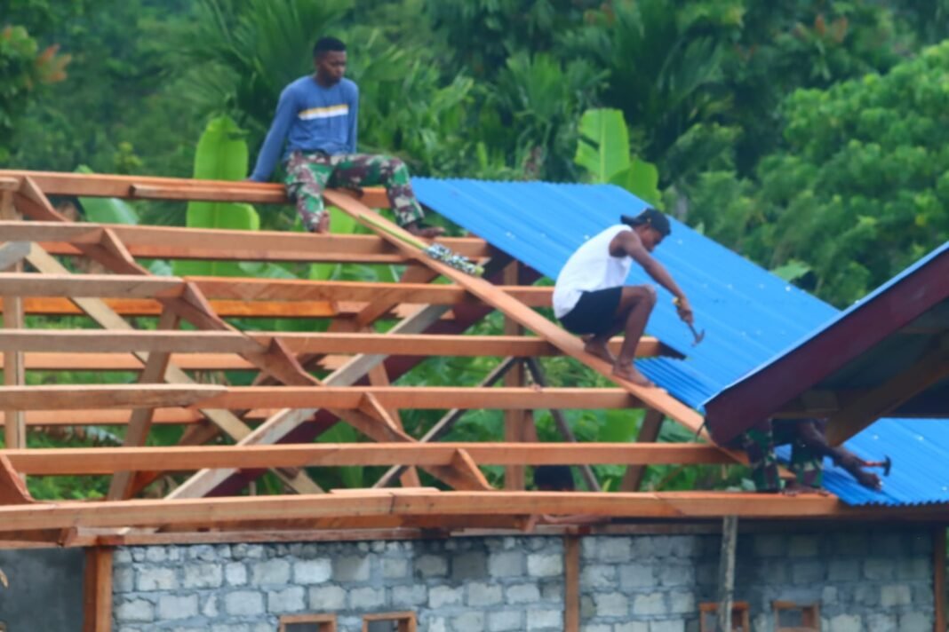 Kemajuan Pembangunan Rumah Warga TMMD Ke-128
