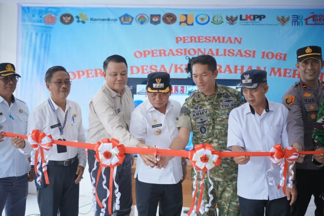 Peresmian Koperasi Merah Putih Pertama oleh Kodim 1011/Klk di Kapuas