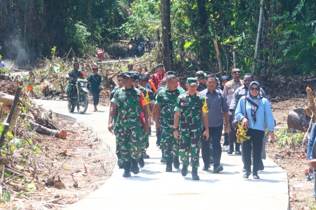 Akses Transportasi Masyarakat Meningkat, Jalan TMMD Ke-128 Selesai