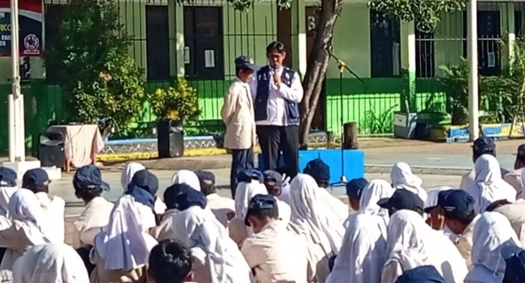 Kolaborasi TMMD 128 dan BNN Cilegon Bentengi Pelajar dari Ancaman Narkotika