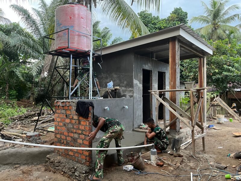 Pembangunan Sarana MCK 4 TMMD ke-128 Berhasil Diselesaikan