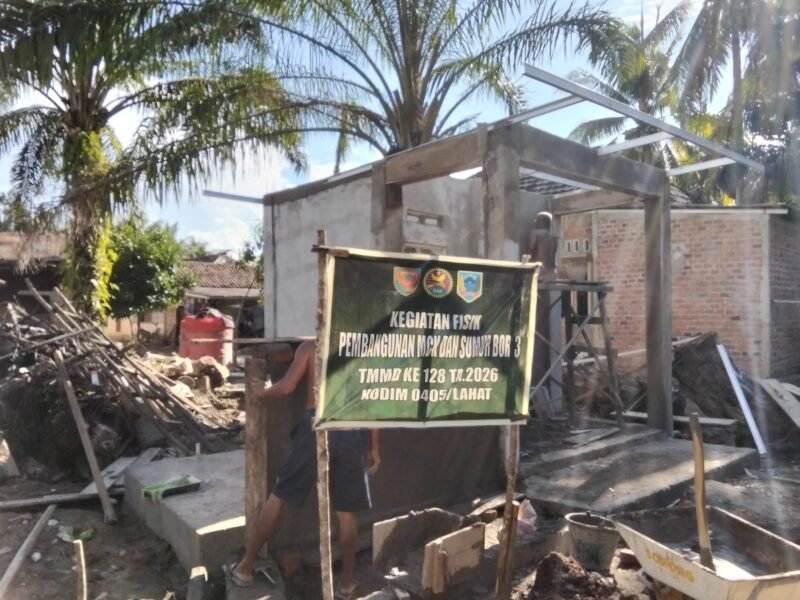 Satgas TMMD Mempercepat Proyek MCK di Wilayah Lubuk Tampang