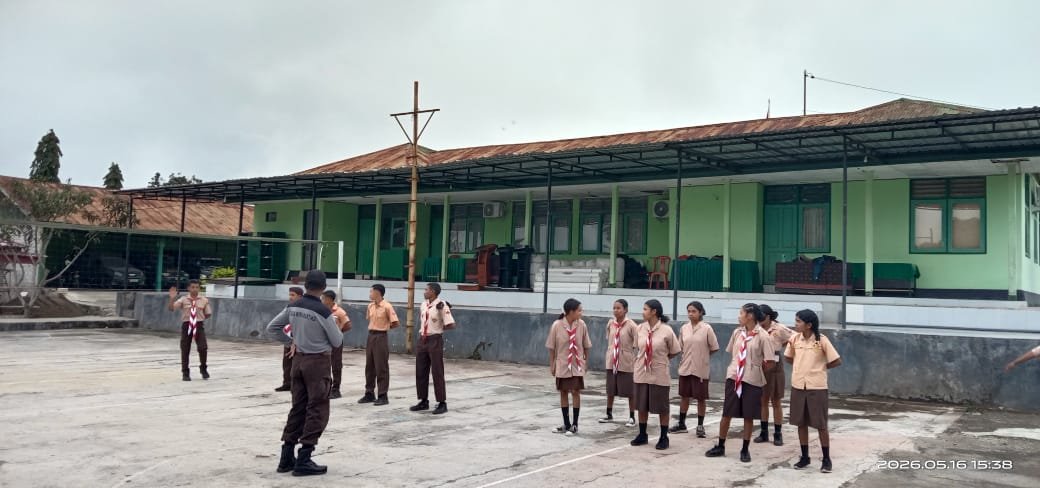 Kodim 1621/TTS Laksanakan Kegiatan Pembinaan Saka Wira Kartika Angkatan Muda
