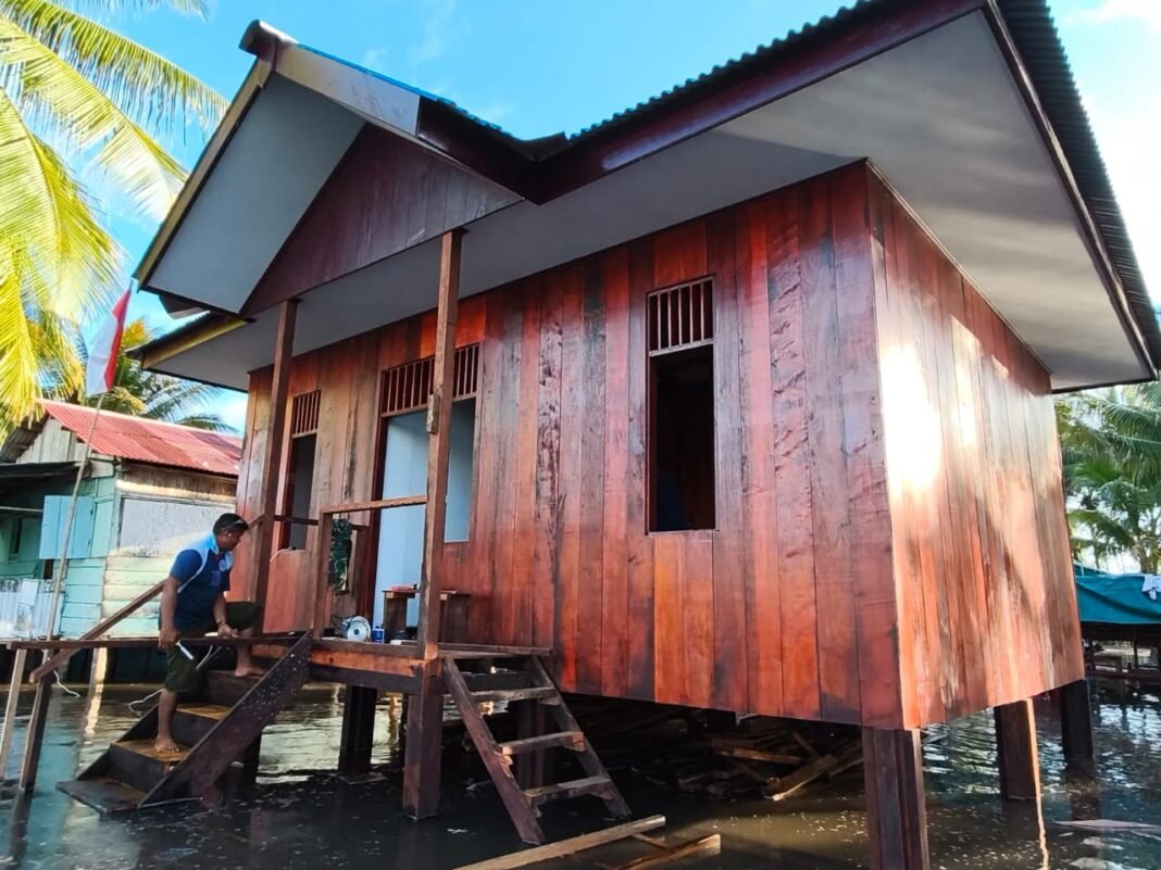 Satgas TMMD Ke-128 Selesaikan Pembangunan Rumah Niko Makare