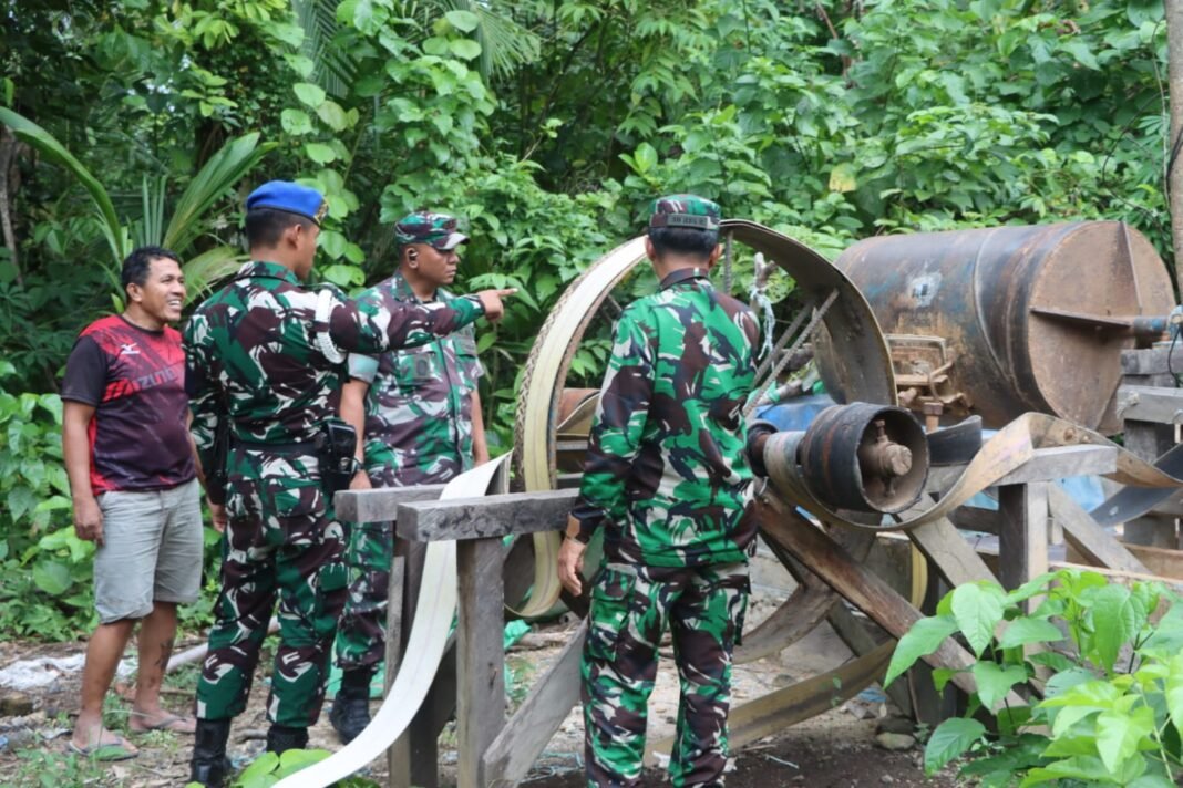 Upaya Kodim 1508/Tobelo dan Subdenpom XV/1-1 Tobelo dalam Menertibkan Tambang Ilegal