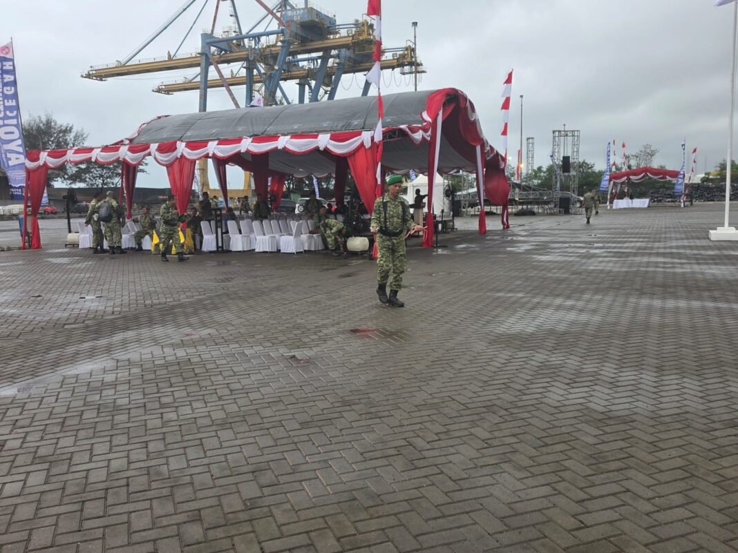 Rangkaian Persiapan Upacara Penutupan TMMD Ke-128 di Cilegon