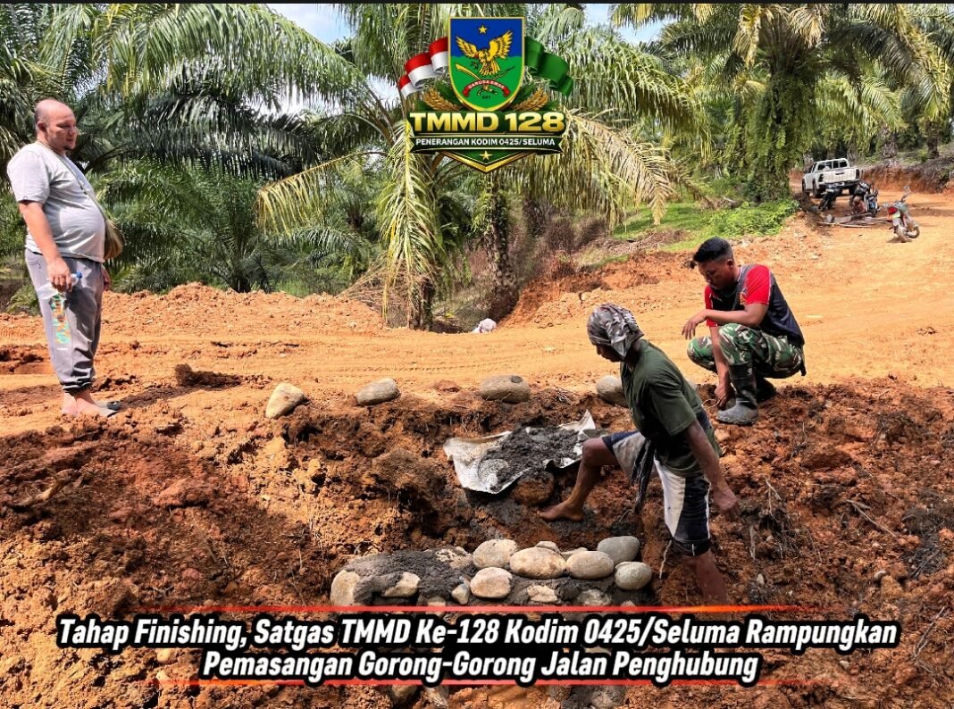 Sukses TMMD Ke-128, Satgas Kodim 0425/Seluma Tingkatkan Jalan lewat Gorong-Gorong