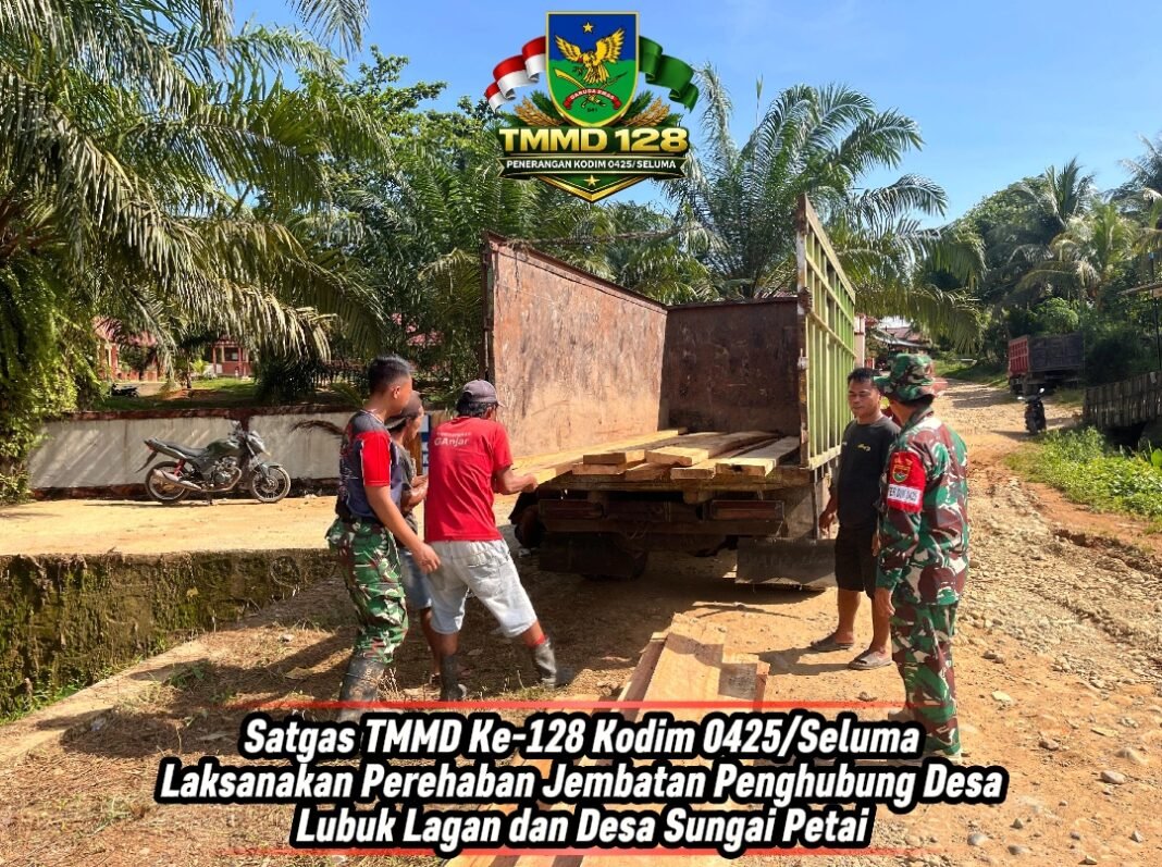 Satgas TMMD Ke-128 Kodim 0425/Seluma: Perbaikan Jembatan untuk Masyarakat