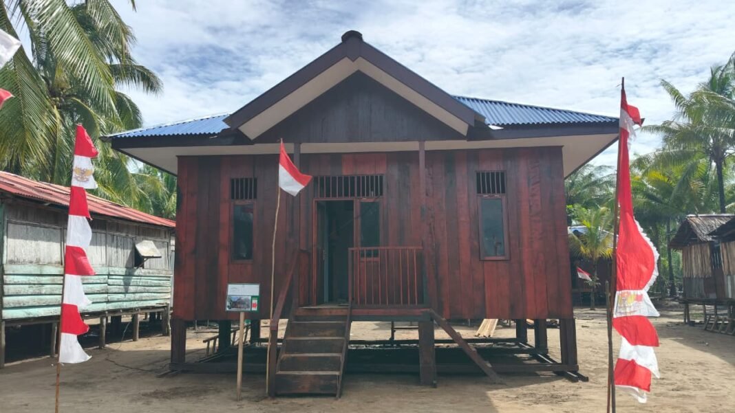 Lima Unit Rumah TMMD Ke-128 Selesai Dibangun di Kampung Keakwa