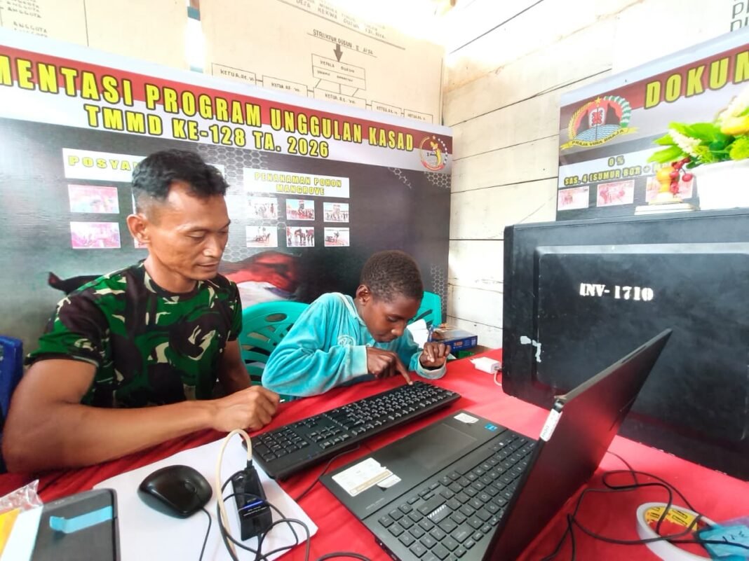 Komitmen Satgas TMMD dalam Pendidikan Teknologi di Wilayah Pedalaman