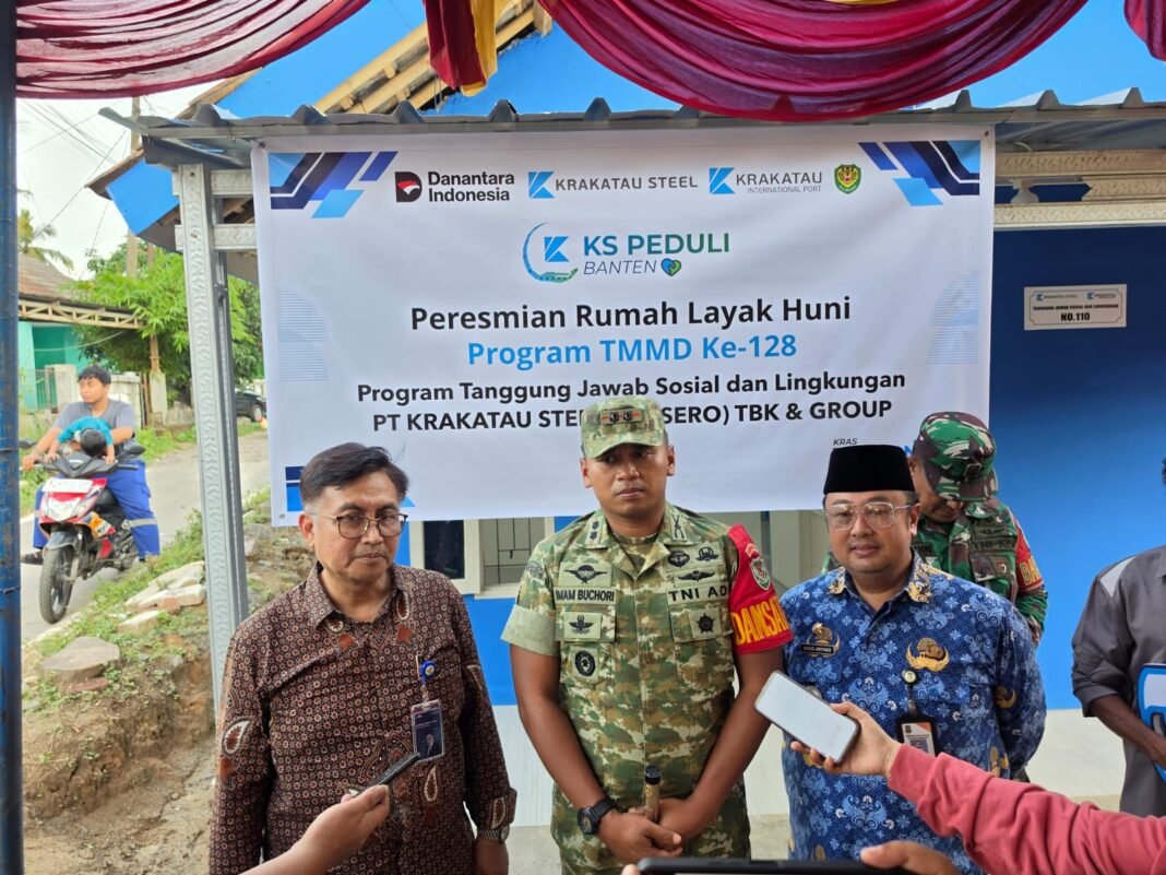 30 Tahun Beralas Terpal, Buruh Serabutan di perbatasan Ciwandan-Kab Seran, Rasa Haru Terima Kunci Rumah Baru dari TMMD 128 TA 2026