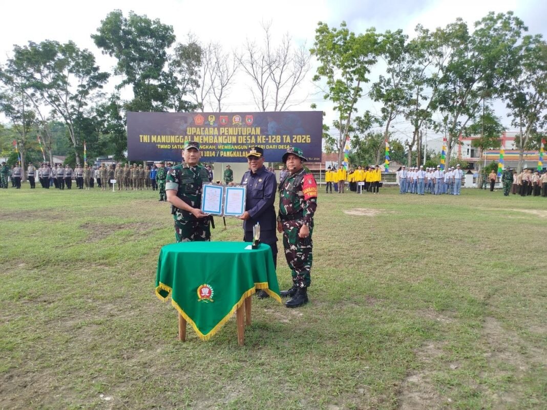 Sinergi TNI dan Masyarakat dalam TMMD Ke-128 di Pangkalan Banteng