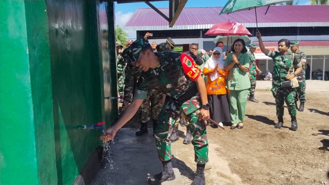 Proyek Bak Air Bersih TMMD, Bukti Sinergi TNI dan Masyarakat
