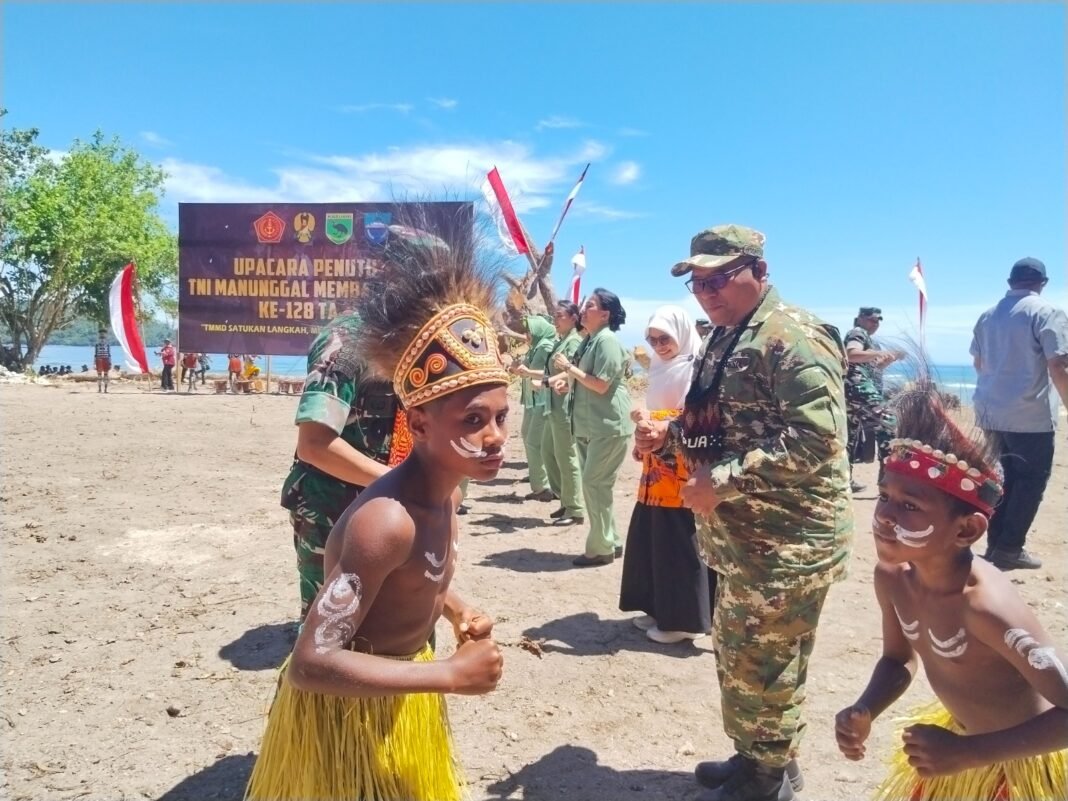 Meriahkan Penutupan TMMD Ke-128, Tari Yospan Warnai Acara di Manokwari