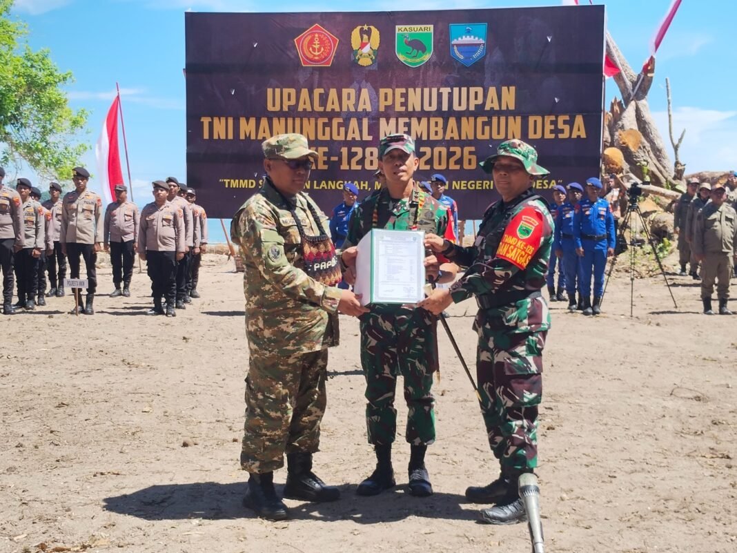 Pelepasan Program TMMD: Tanda Kebersamaan TNI dan Pemkab Manokwari