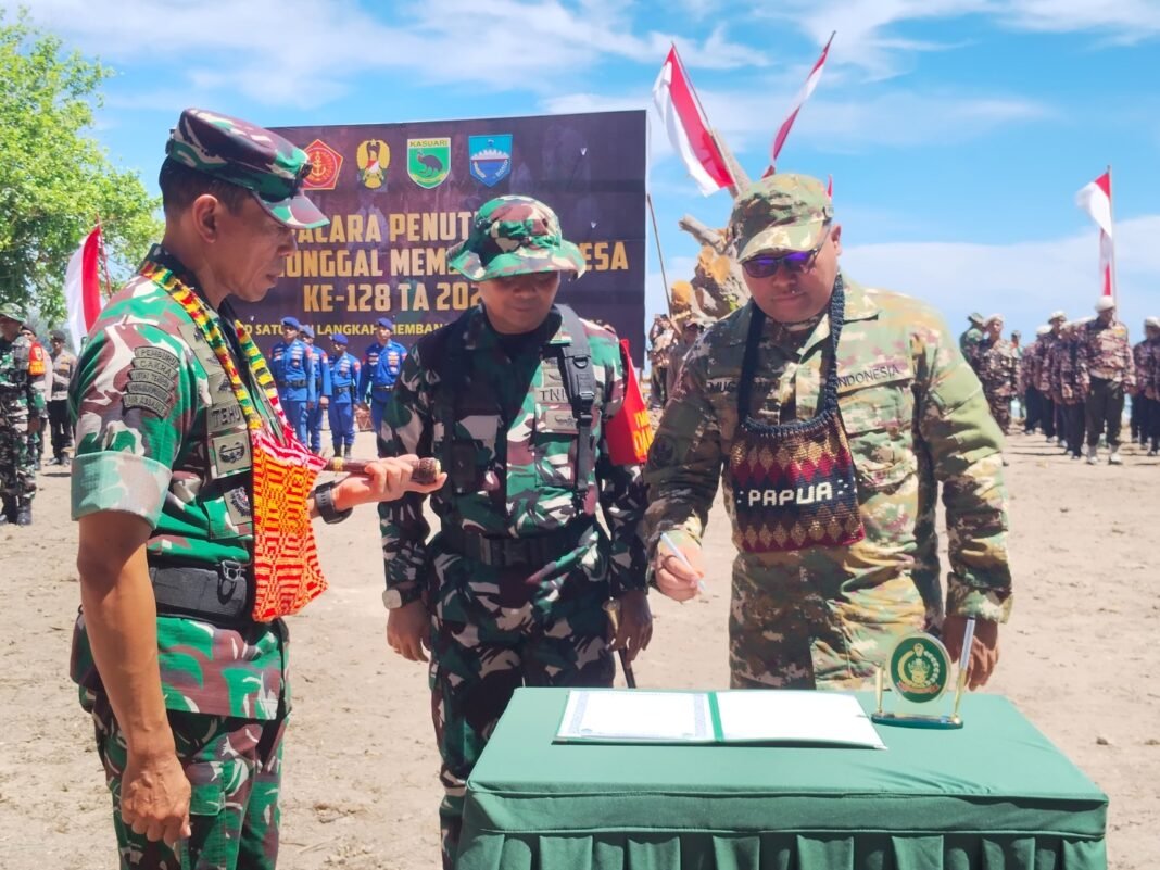 Pangdam XVIII/Kasuari Mengapresiasi Sukses TMMD Ke-128 di Kampung Tanah Rubuh
