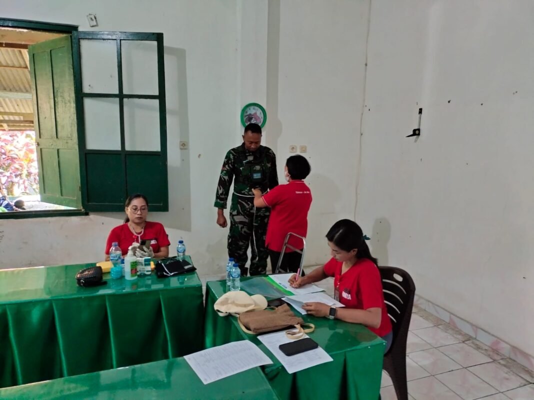 Sinergi Koramil dan Puskesmas Penebel Dalam Cegah Penyakit Tidak Menular