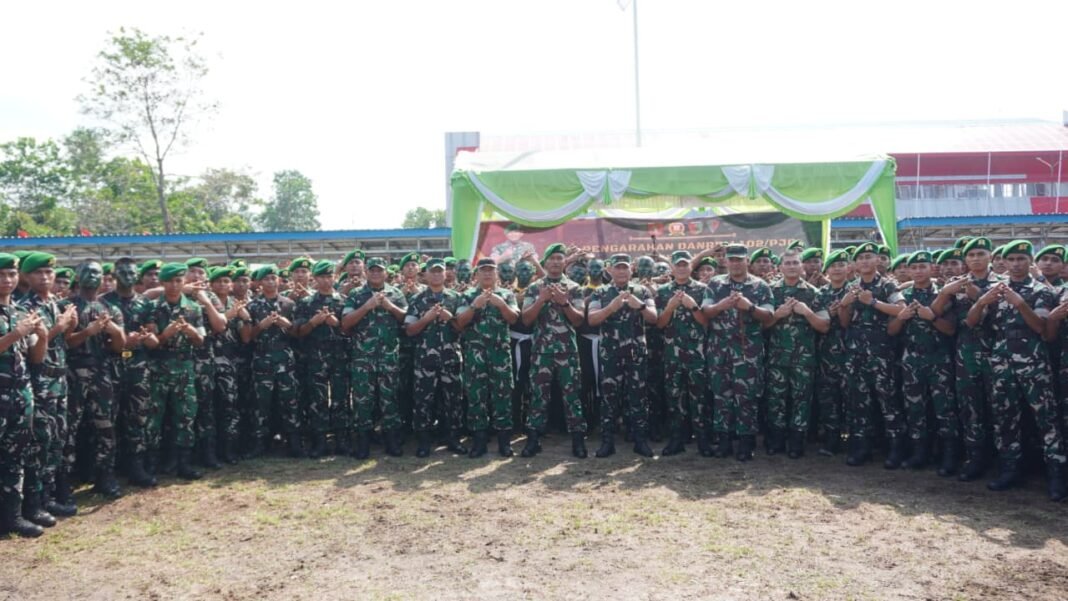 Kunjungan Resmi Danrem 102/Pjg Ke Yonif 923