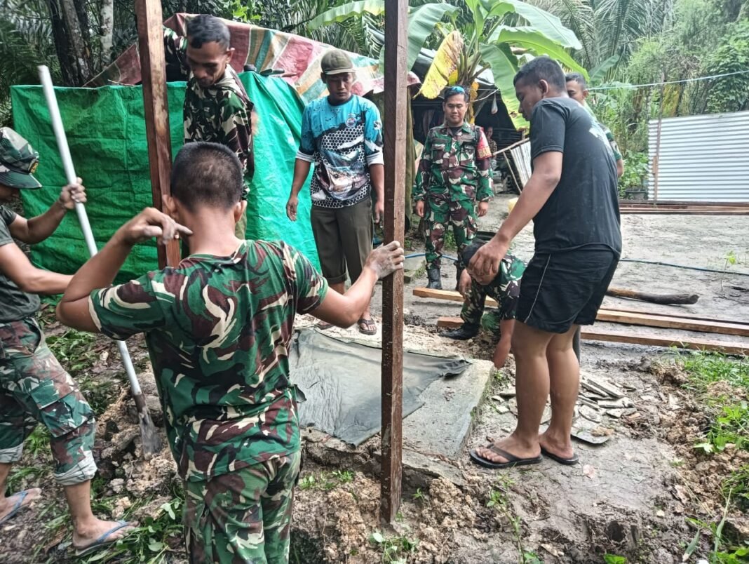 Fasilitas MCK Ketiga oleh Satgas TMMD Diharapkan Segera Selesai