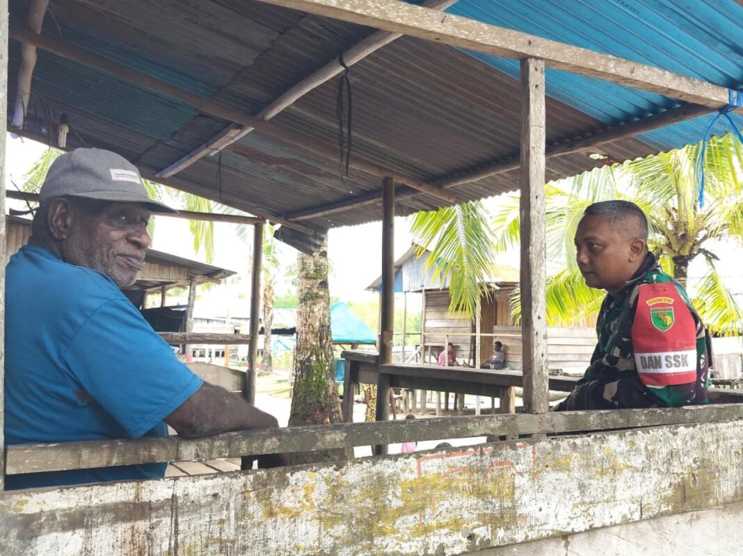 Kapten Kav Bambang Rudianto Lakukan Komsos, Tingkatkan Kerjasama TMMD