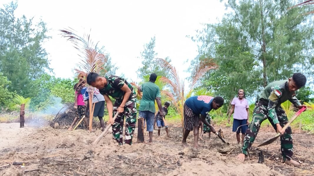 Sinergi Satgas TMMD dan Masyarakat, Pembukaan Lahan Capai 50 Persen
