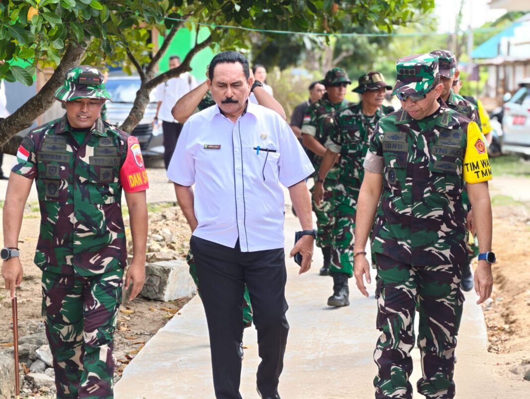 Peran TMMD Ke-128 dalam Memajukan Desa Moain