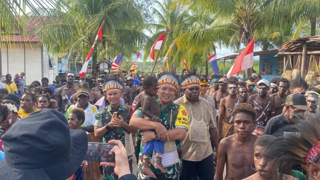 Pengecekan Progres TMMD ke-128 di Keakwa