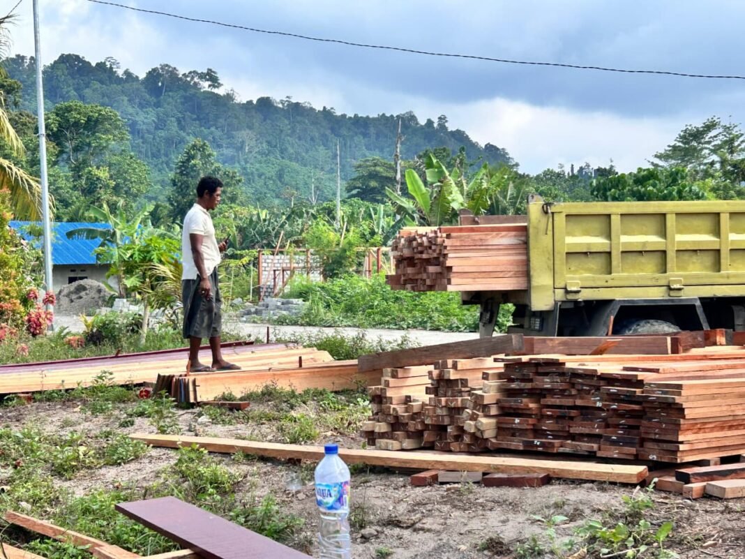 Ketersediaan Material Dijaga, Satgas TMMD Kodim 1801/Manokwari Optimalkan Pembangunan Fisik