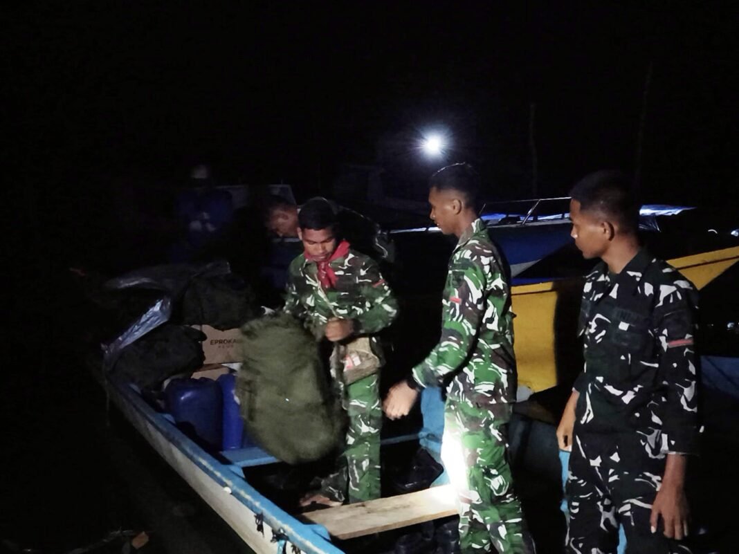 Sinergi dalam Kegiatan Gotong Royong TMMD ke-128
